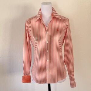 Ralph Lauren Slim Fit Button Down Blouse-Size 8